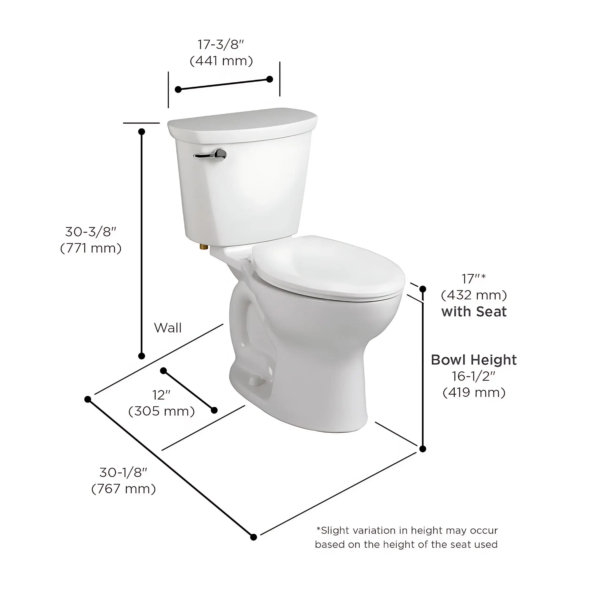 American Standard Cadet Pro - Includes Toilet, Installation and Haul Away - Image 4