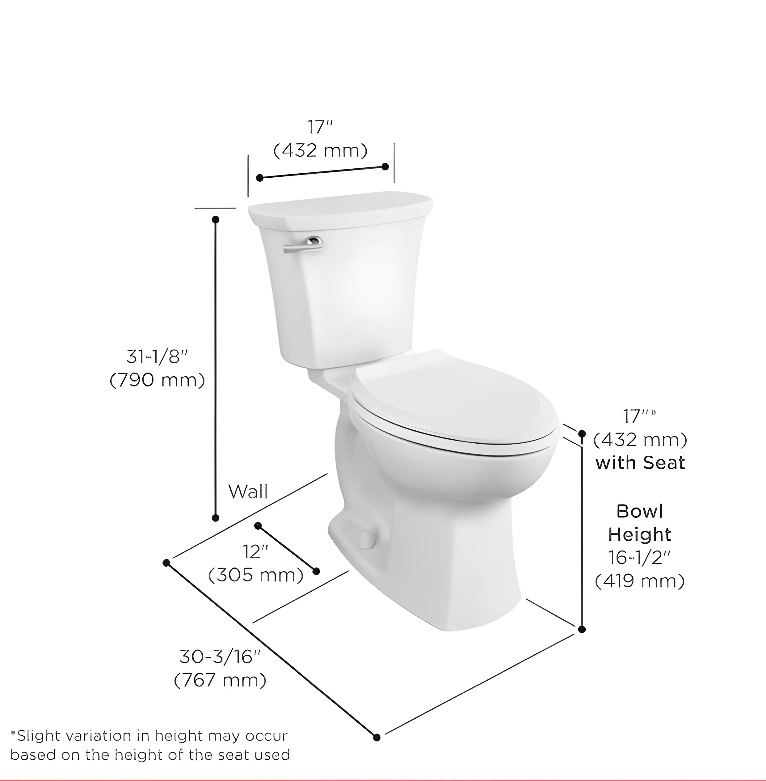 American Standard Edgemere - Includes Toilet, Installation and Haul Away - Image 2