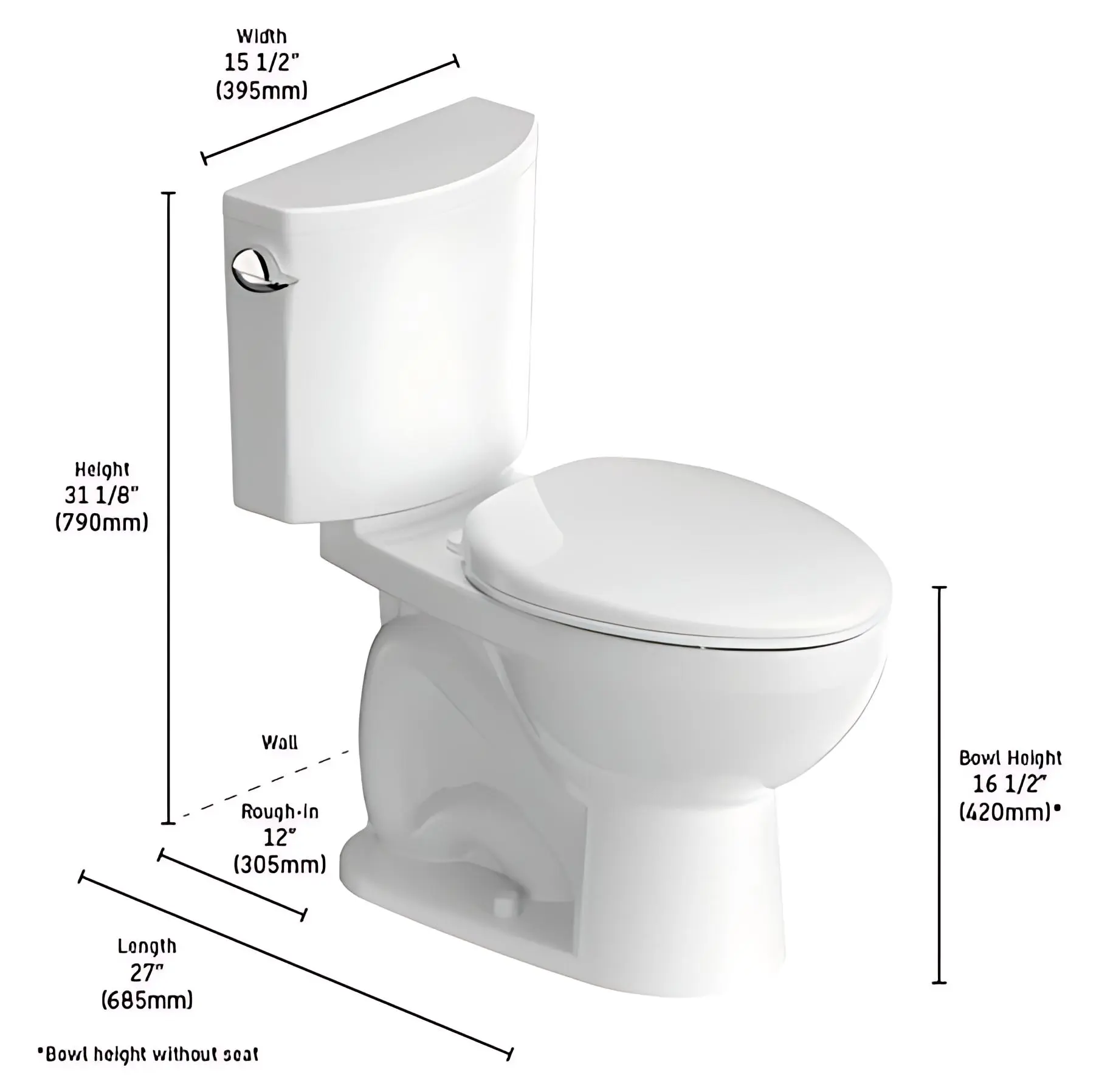 Duravit No.1 Two-Piece 1.28 GPF Elongated Toilet - Includes Toilet, Standard Seat, Delivery, Installation, and Haul-Away - Image 3