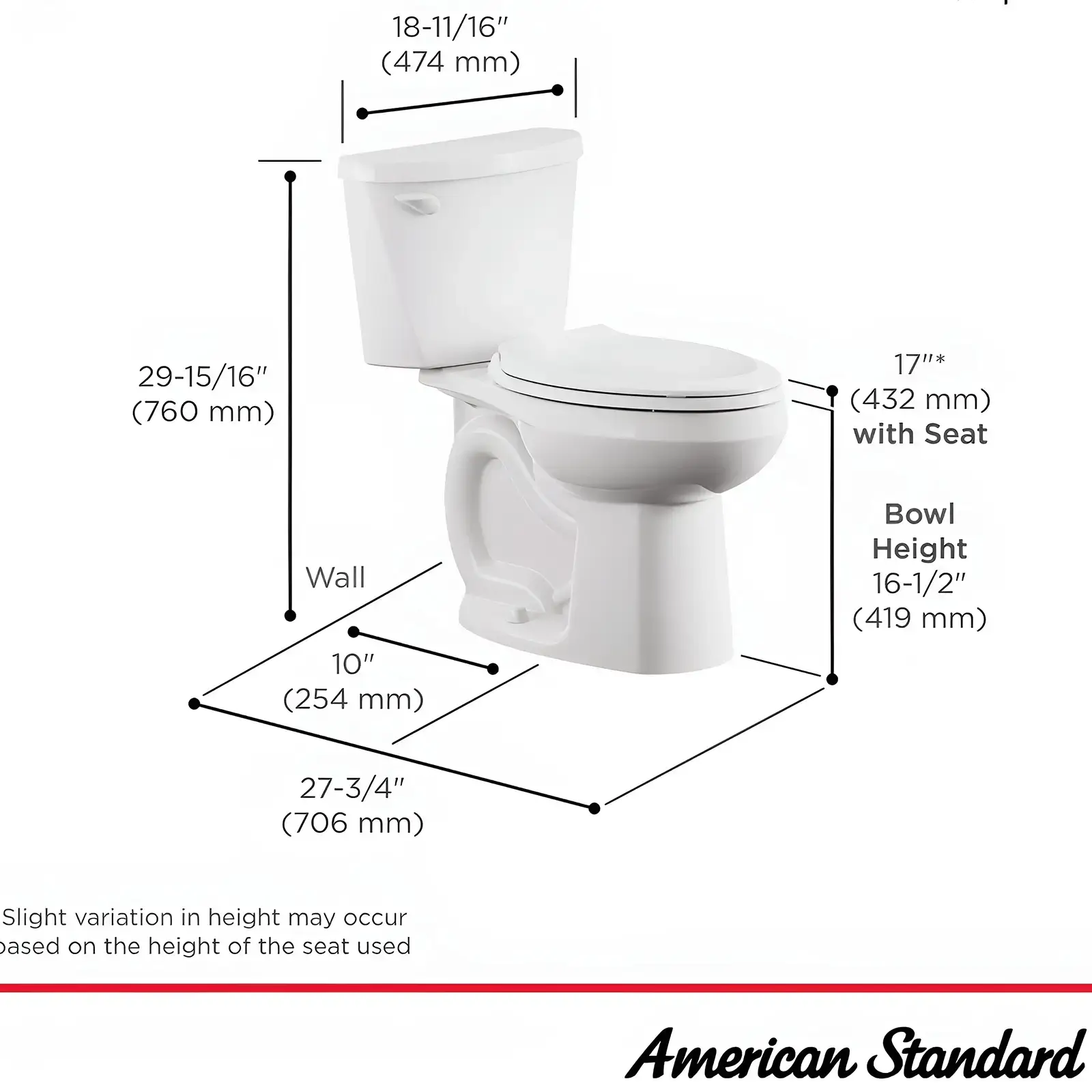 American Standard Colony® 3 Toilet - Image 3