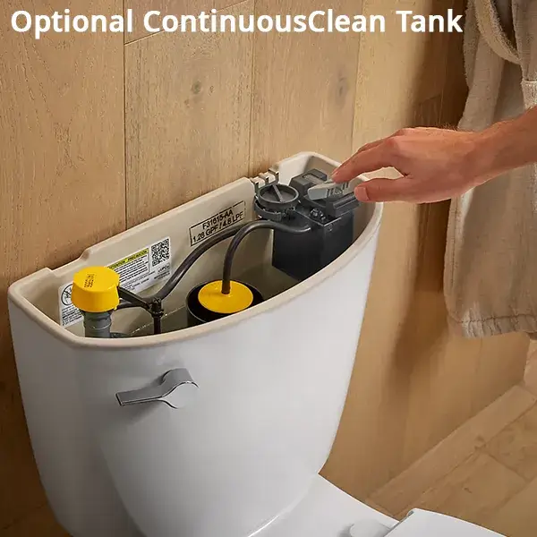 Kohler Cimarron Non-Skirted Toilet with Optional ContinuousClean Tank