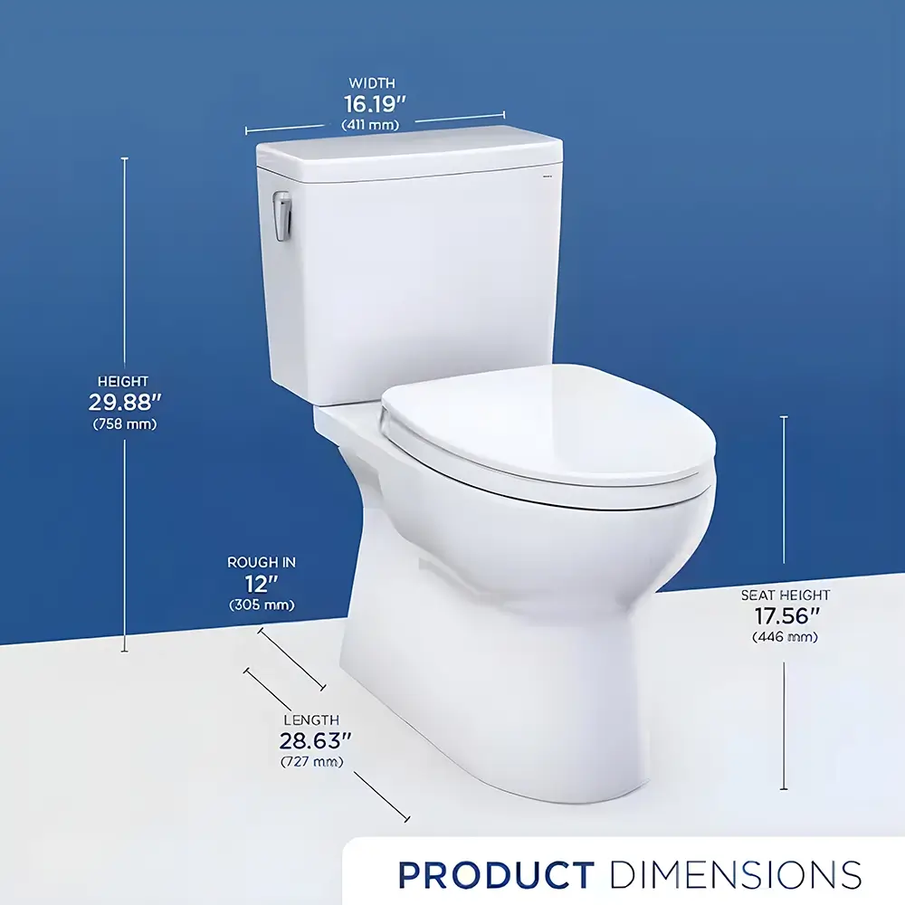 TOTO Glaston™ Two-Piece Toilet - Image 8