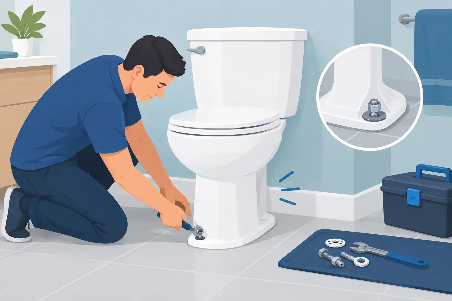 How to Fix Toilet Wobble Without Making It Worse