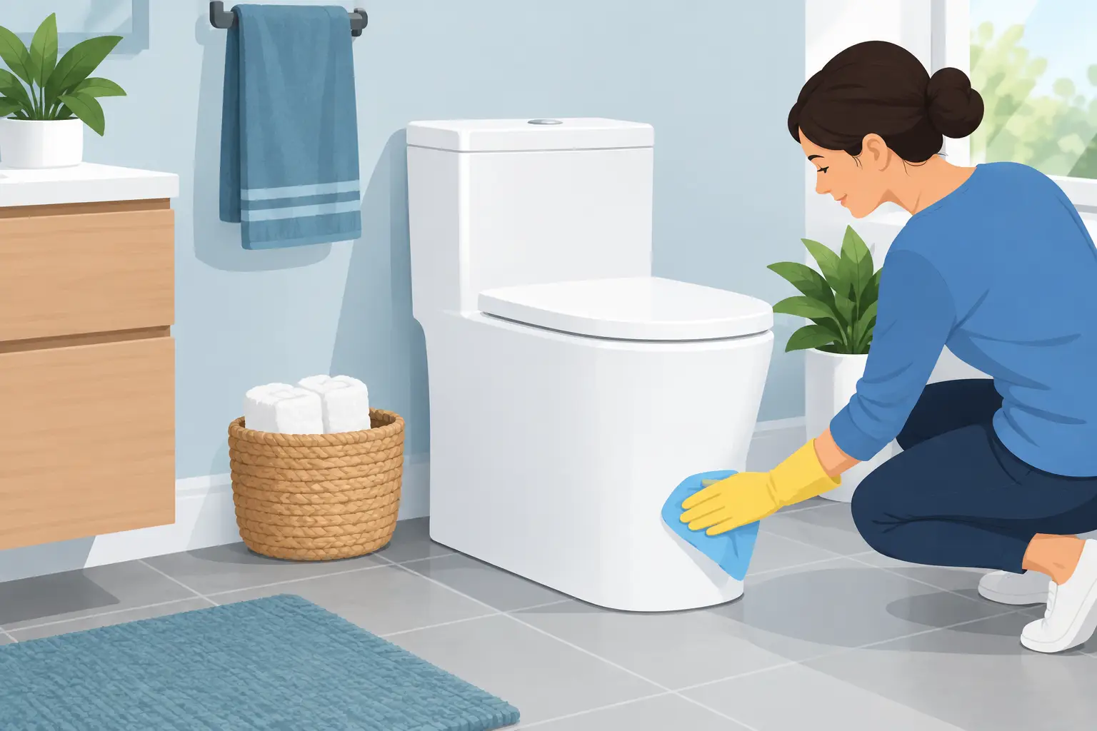 Skirted Toilet Cleaning Benefits for Busy Homes