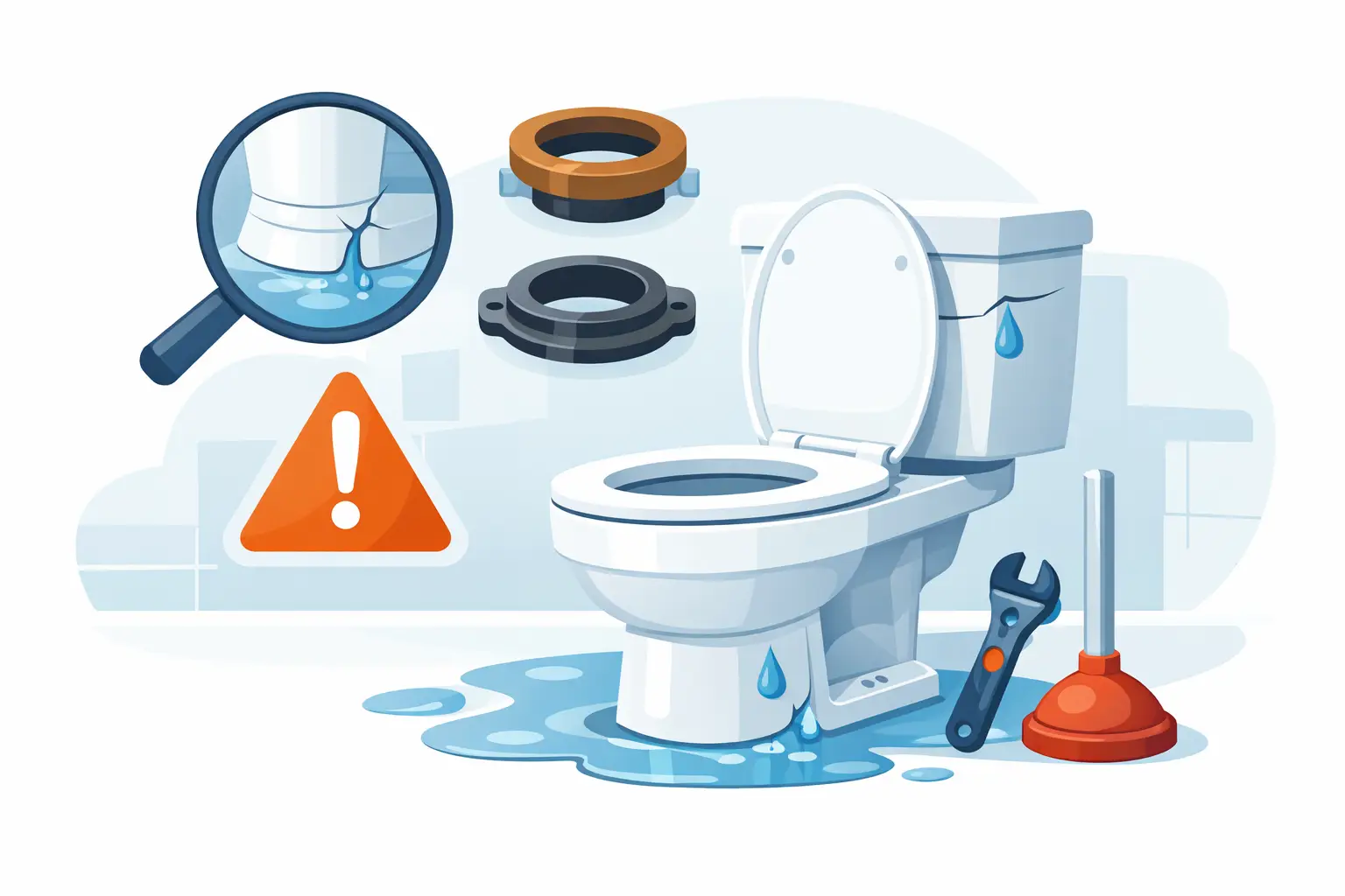Toilet Leaking at Base? 6 Replacement Signs